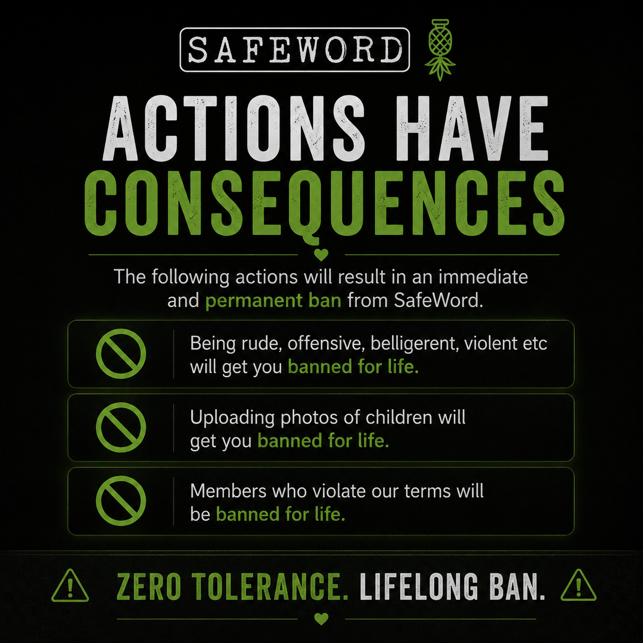 actions have consequences